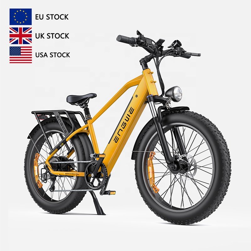 Drop shipping ENGWE E26 US version Oil brake Snow fat tires 750w 26*4.0inch 48v16ah 140KM electric mountain bike male version