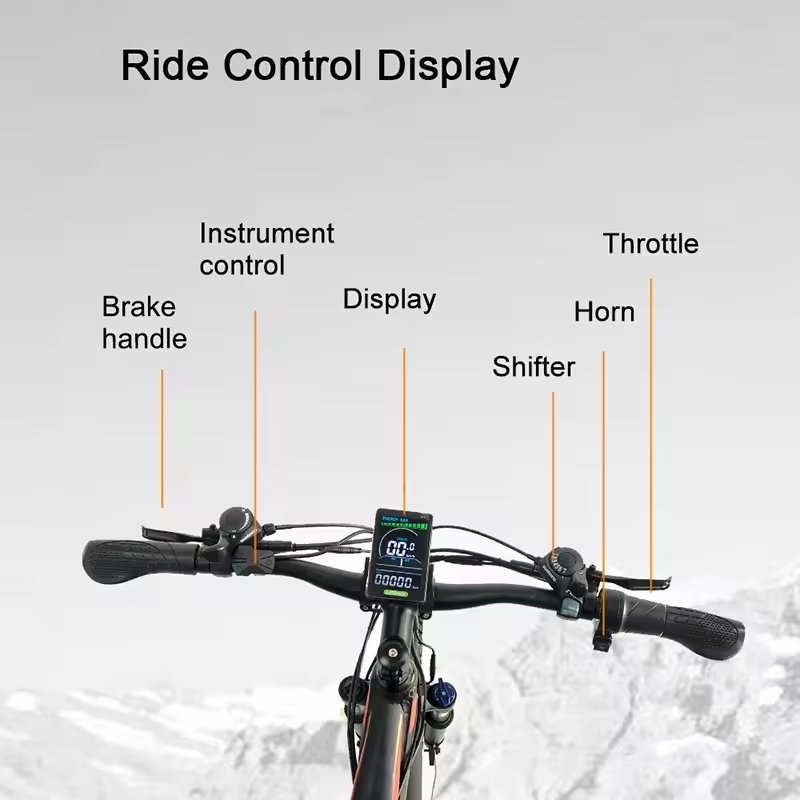 RANDRIDE YG90 Electric Mountain Bike 27.5 inch Adult Hydraulic Disc Brake 1000w Electric Bike