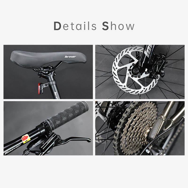 FOREVER New Aluminum Alloy Hydraulic Disc Brake Bike 27.5 Inch 10/18/30 /33 Speed MTB Mountain Bike