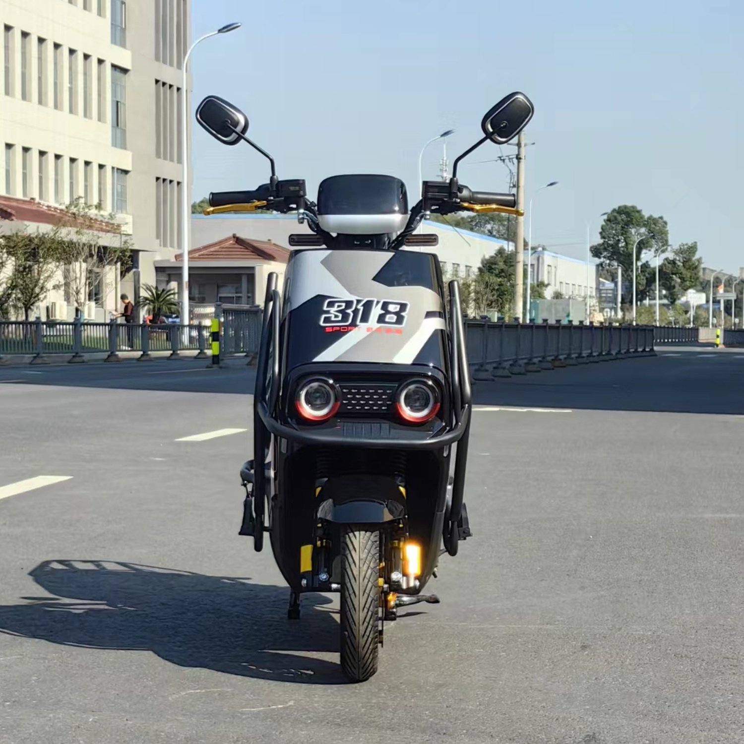 Great Standard Custom Sportbikes Long Range 40-60km/h 1200W 72V Two-Wheeled Adult Electric Motorcycles