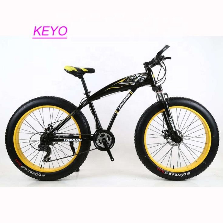 European Standard 26x4.0 Snow Fat Bike Tyre Wholesale Price Big 26 Inch Mountain Bike with Aluminum Fork Alloy Rim for Beach Use