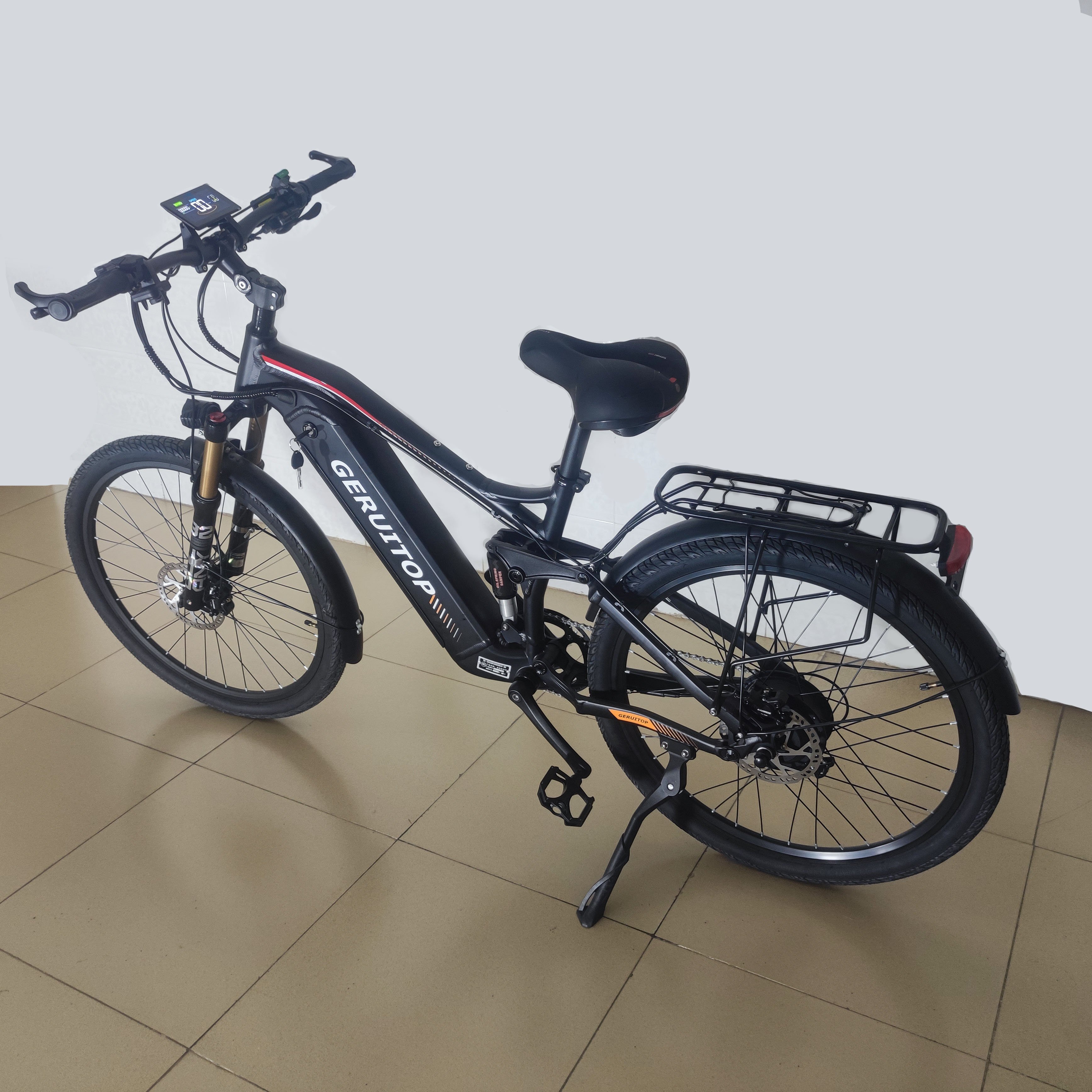 Electric Mountain Bike 1000W 21Ah52V 21speed 27.5*2.4 Full Suspension Oil Brake Fast Long Range Aluminum Alloy frame Road ebike
