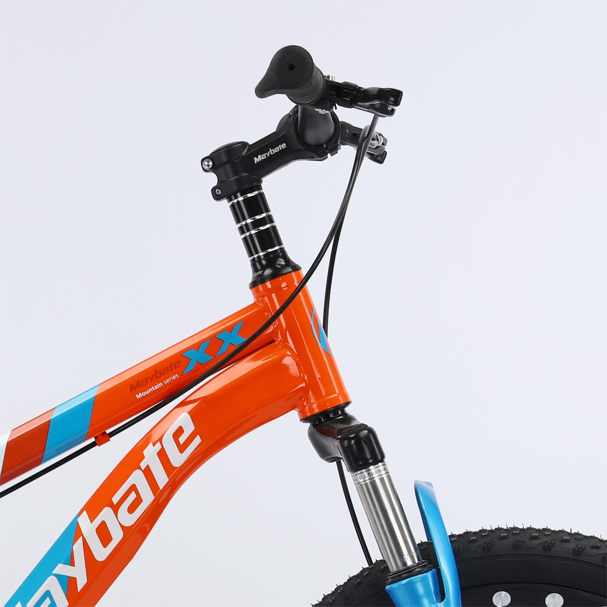 LANTU Best-Selling Single Speed Student Mountain Bike for Boys All Steel Bicycle with Disc Brake and Ordinary Pedal
