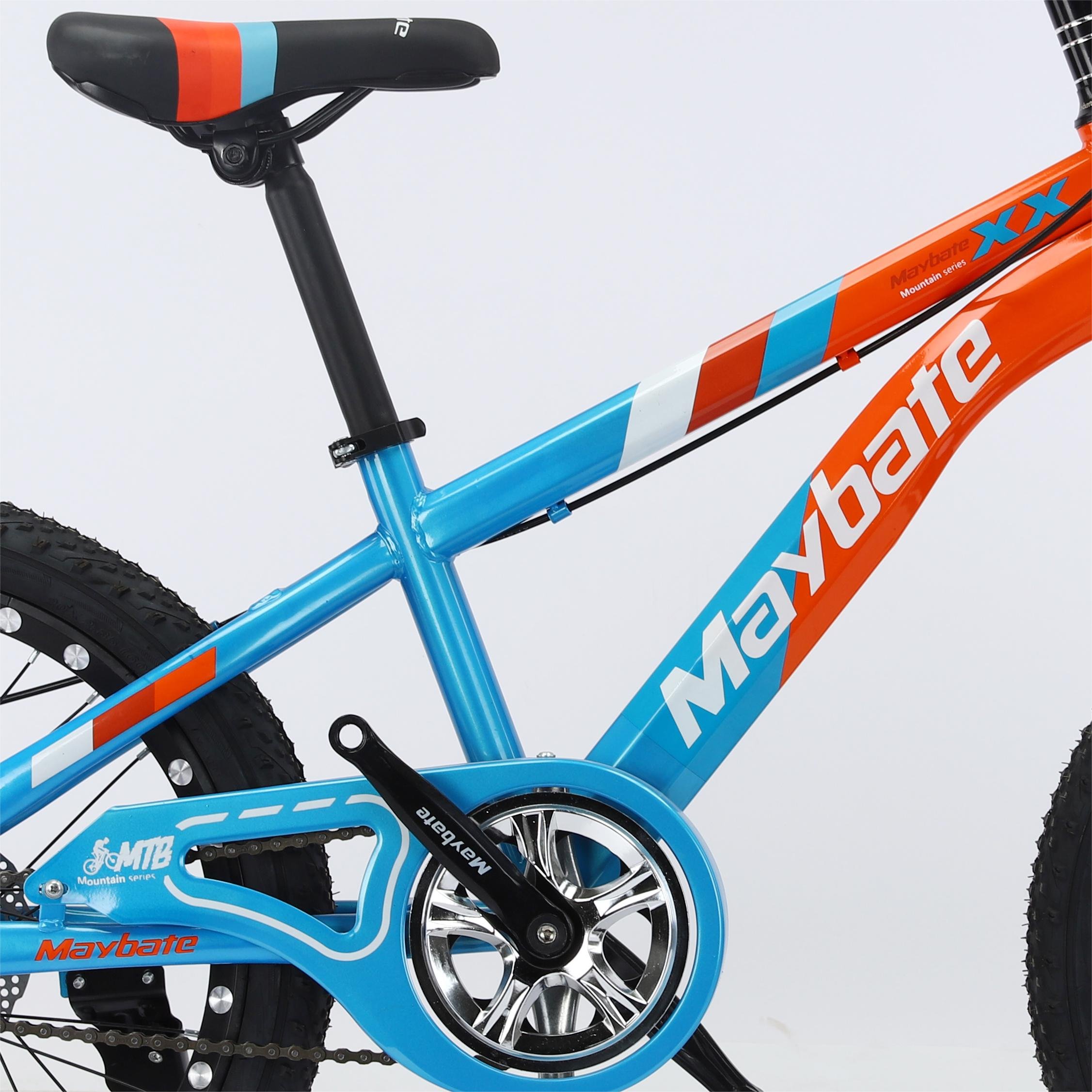 LANTU Best-Selling Single Speed Student Mountain Bike for Boys All Steel Bicycle with Disc Brake and Ordinary Pedal
