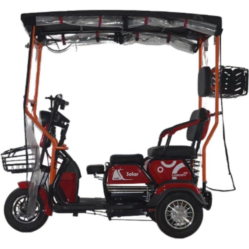 Factory Price Three Wheels Electric Bike Passenger Solar Electric Scooter Wholesale 3 Wheel Electric Bike