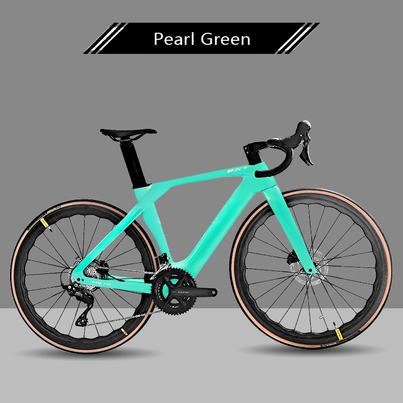 BXT Road Bicycle Factory Wholesale Carbon Fiber 24 Speed Commuter Cycling Dual Disc Brake Fully Hidden Line Di2 Unisex Road Bike