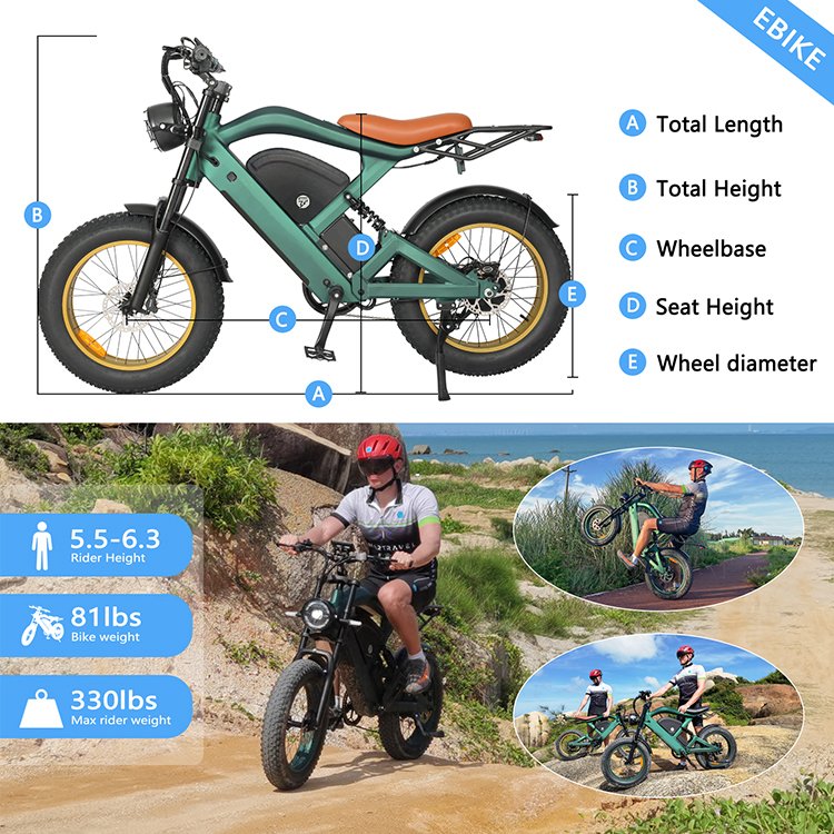 2024 Electric Bike Ready Stock Electrically Mountain Fatbike Eu Cheap 20inch Fat Tire Ebike Electric Bike Factory