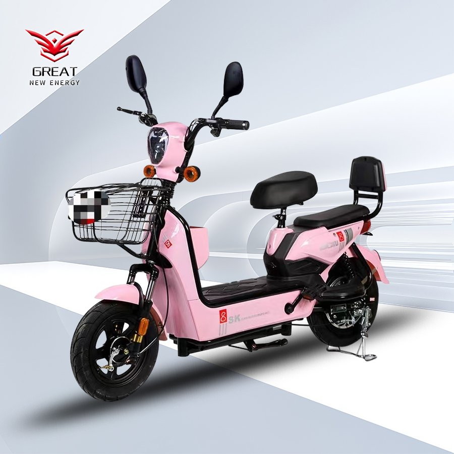 14inch Fashion Double Electric Bicycle Factory Direct Sales Electric Scooter 48v 350w Power Electric City Bike
