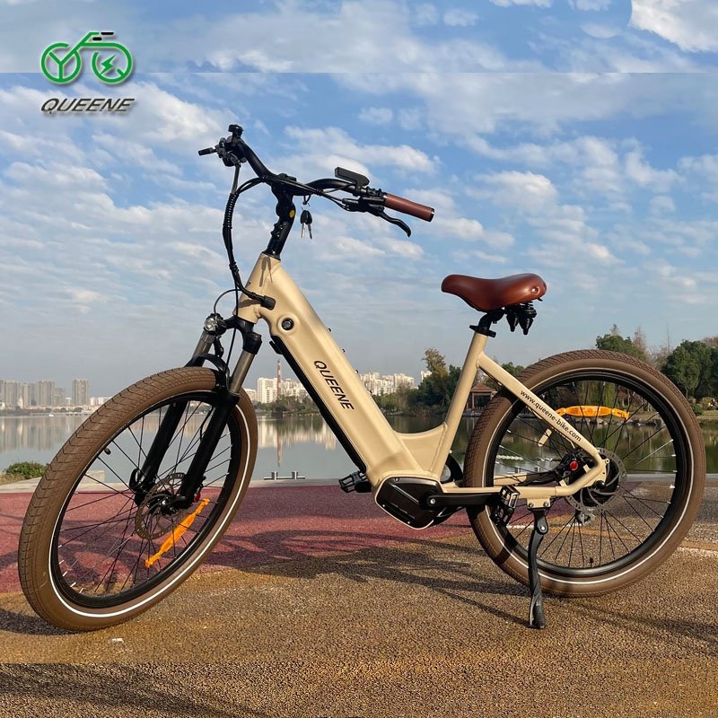 2024 New QUEENE/USA EU Canada Warehouse Stock 250W-500W Torque Sensor Motor Electric City Bike Bicycle Ebike 50km/h Max Speed