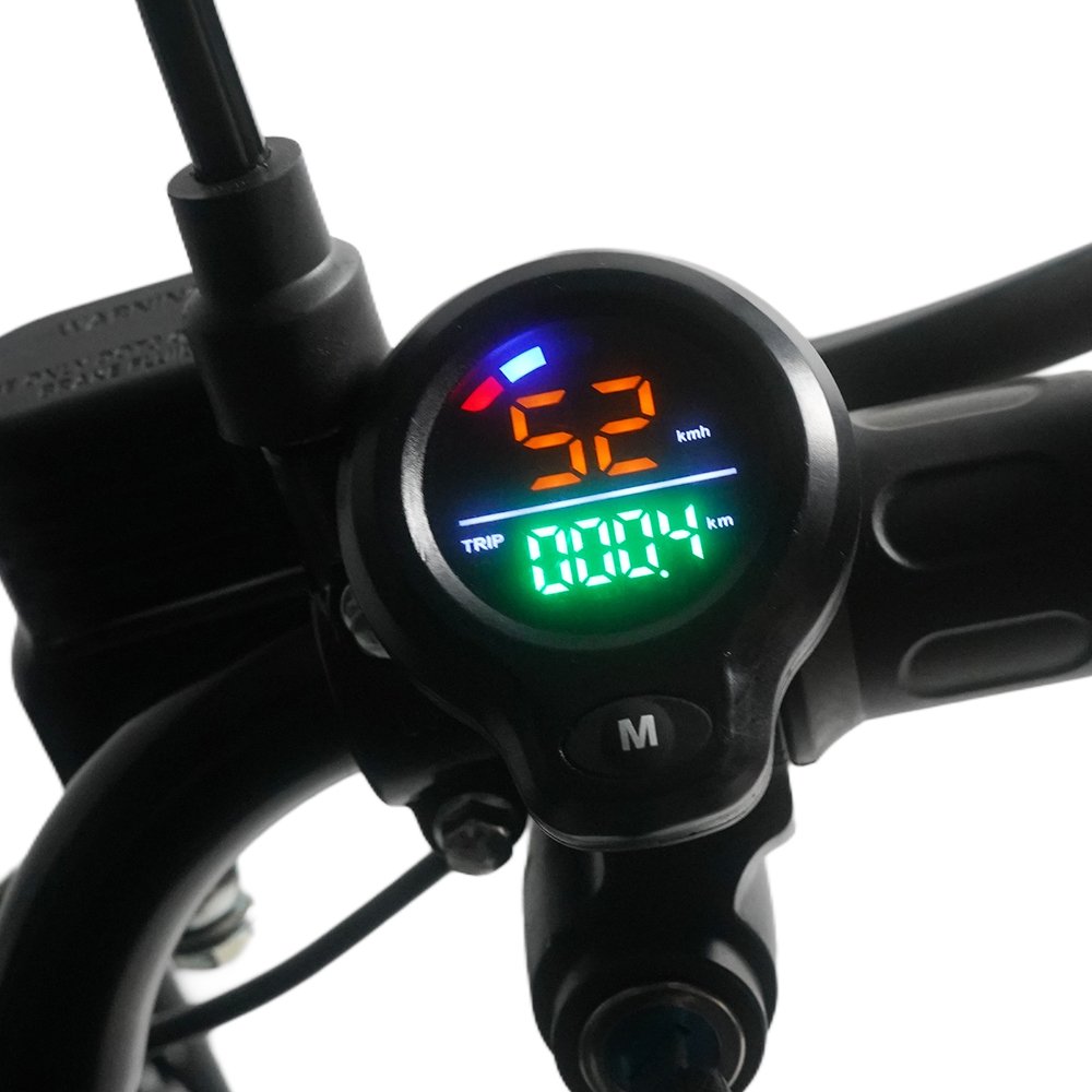 16-Inch High Carbon Steel Electric City Bike 500W Front Rear Shock Absorbers Oil Pressure Disc Brake Fat Tyre City Takeaway