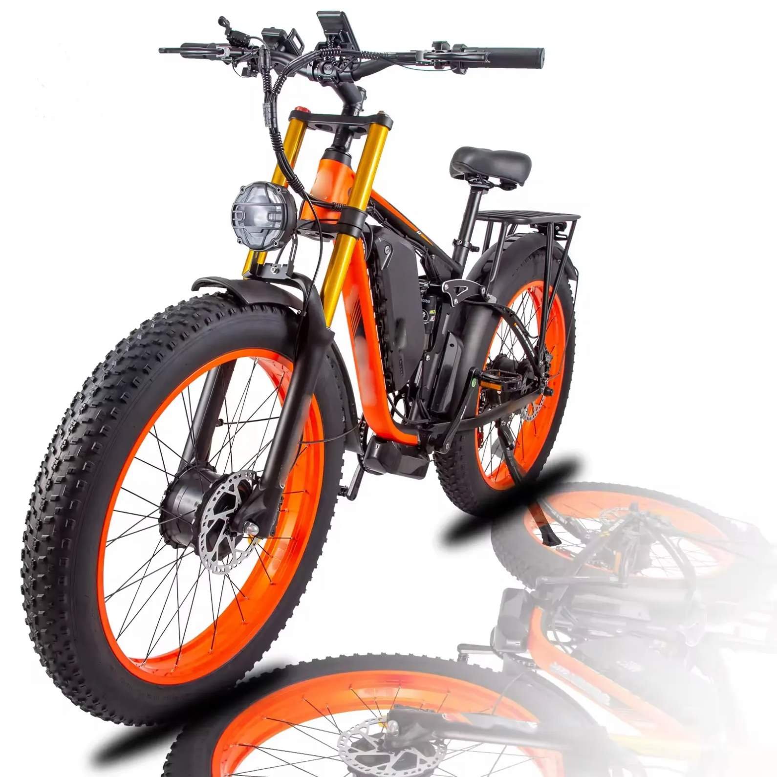 Customized 48V 1000W Dual Motor Hydraulic Oil Brake Electric Mountain Bike Full Suspension Electric Dirt Bike
