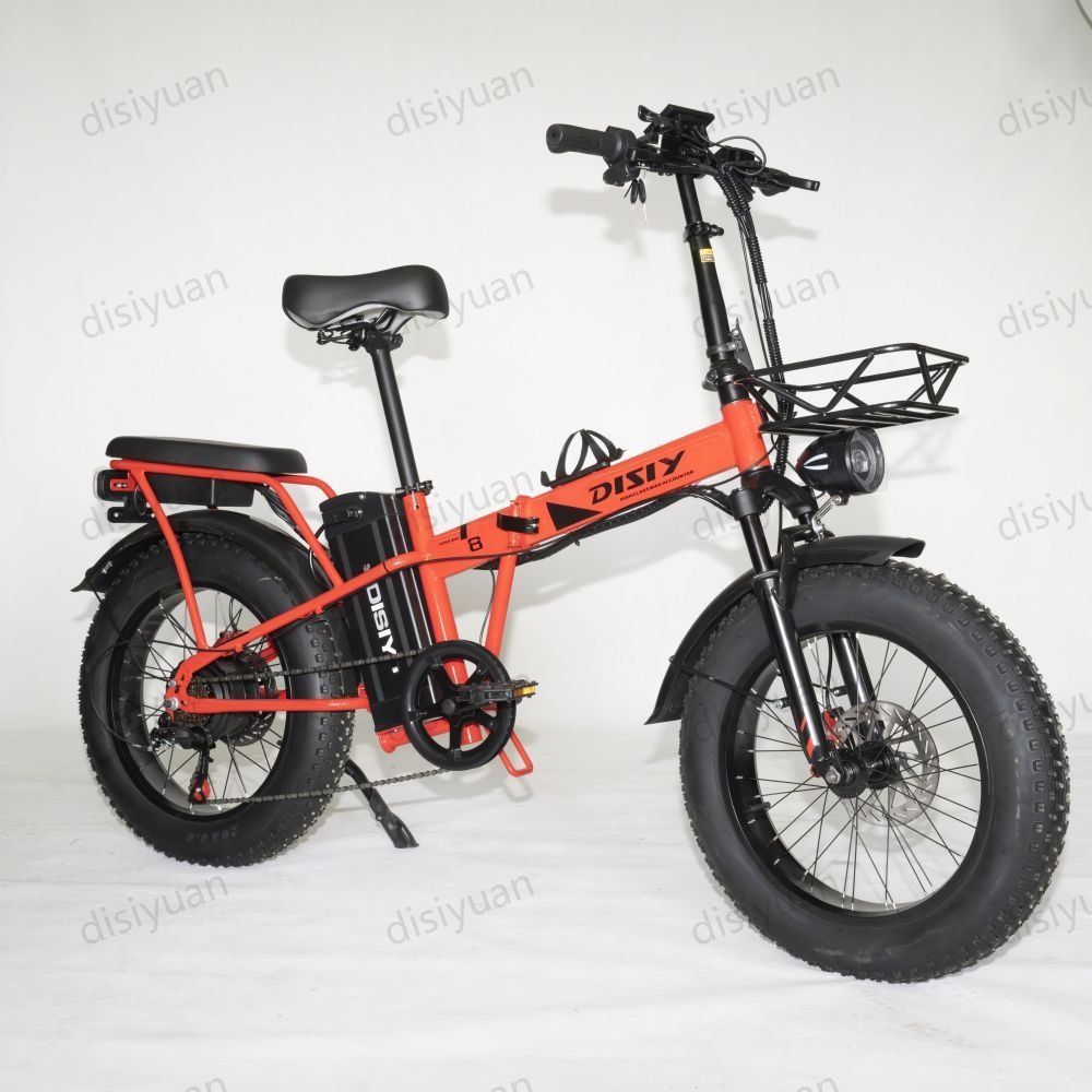 Hot Sale Mini Size Folding Electric Bicycle 350W 14 Inch Electric City Bike Foldable Electric Bike 48V Scooter Ebike