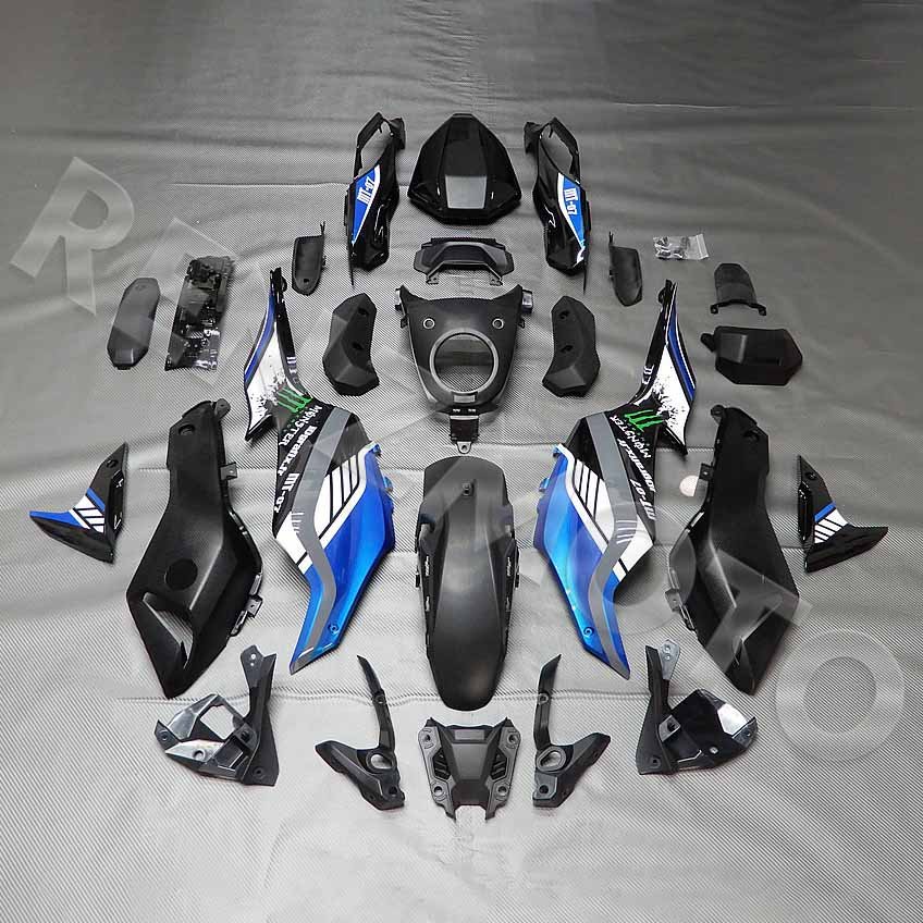 Full Motorcycle Fairings Fit For MT-07 2013-2016 Abs Plastic Body Work black blue