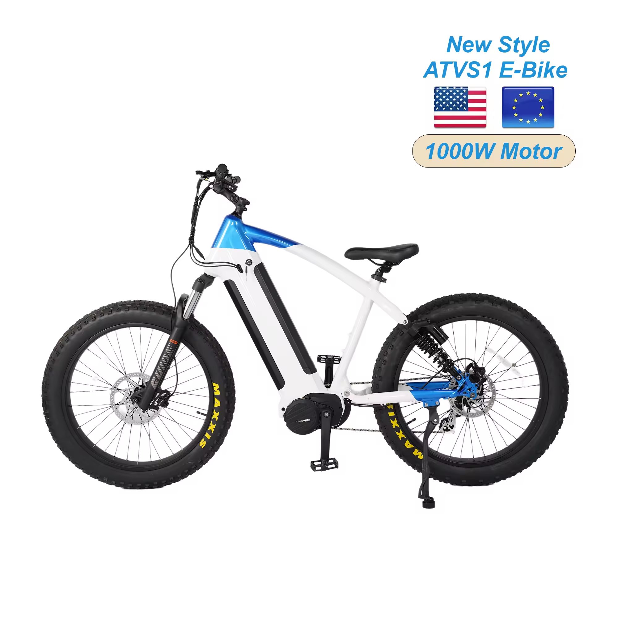 Shijin 2024 New Arrival Electric Bike 1000w Adult Fat Tire E Bike 26 inch Full Suspension Mountain bicycle