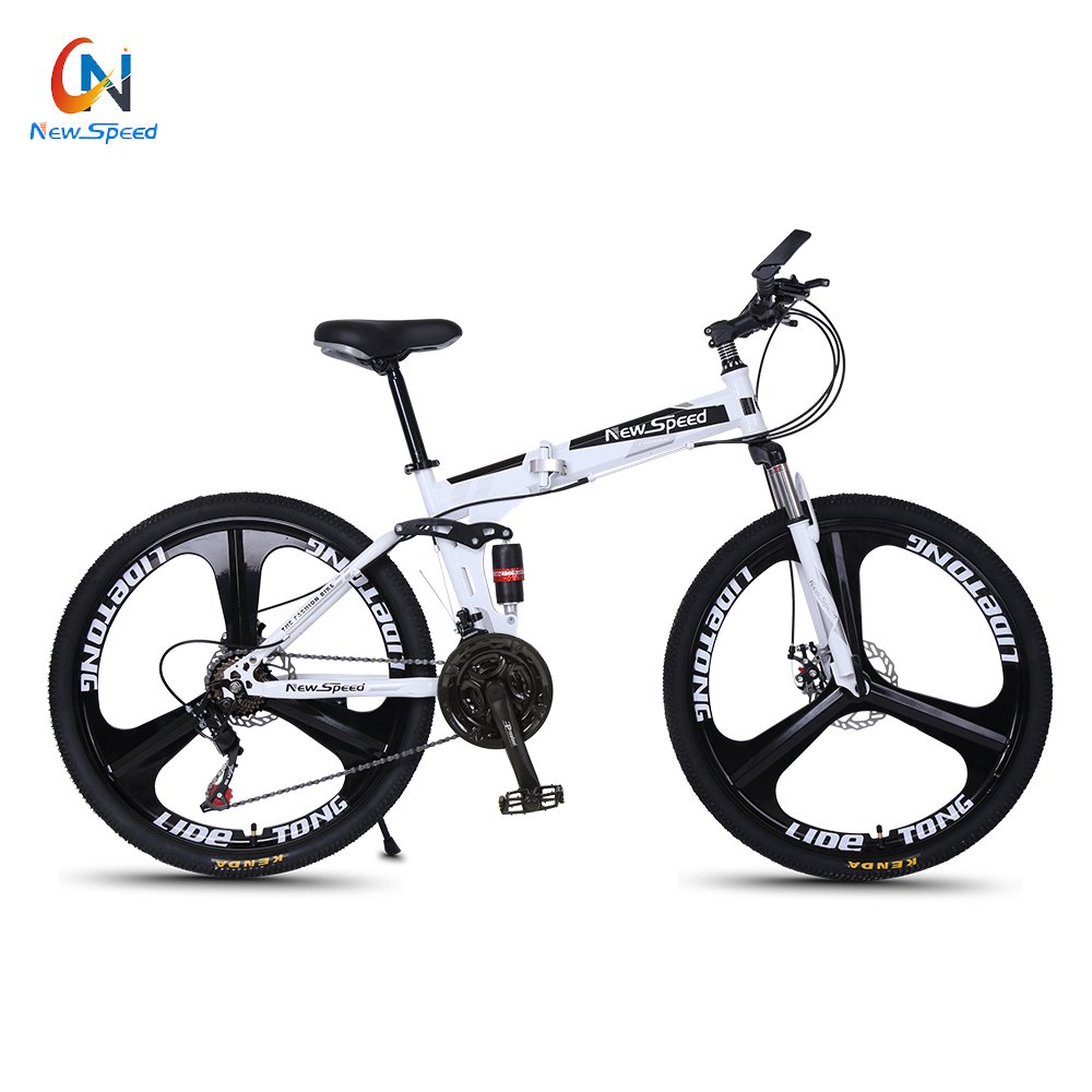 Wholesale mountain bicycle 24/26 inch variable speed folding shock absorption mountain bike student adult 24 inch mountain bike