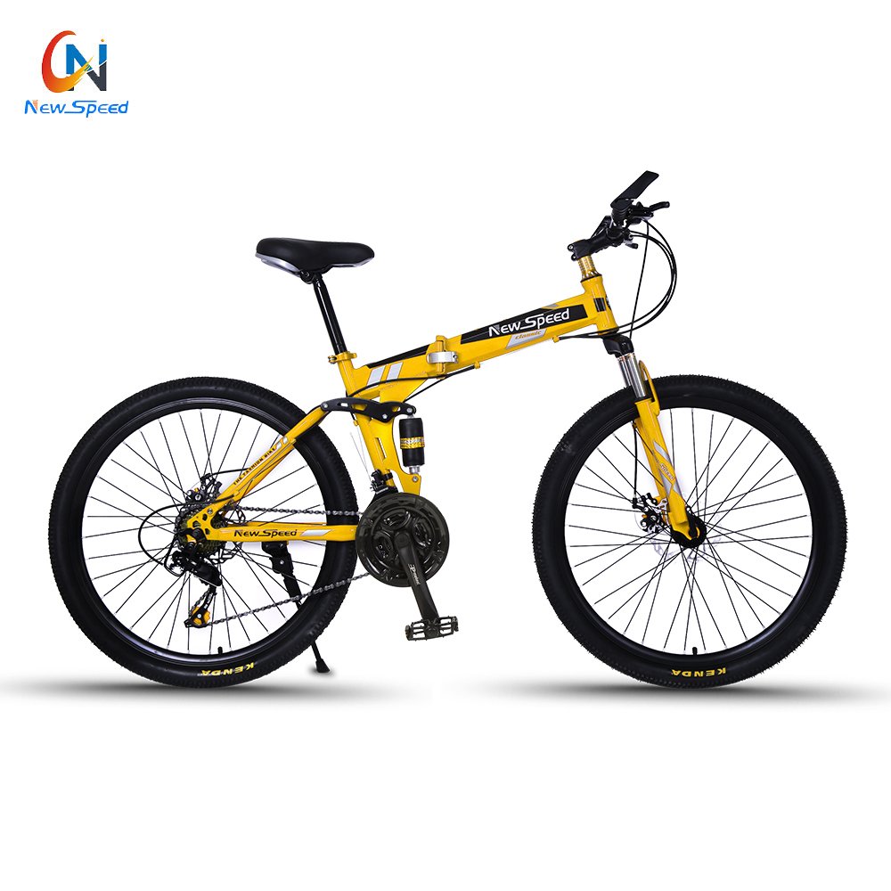Wholesale mountain bicycle 24/26 inch variable speed folding shock absorption mountain bike student adult 24 inch mountain bike