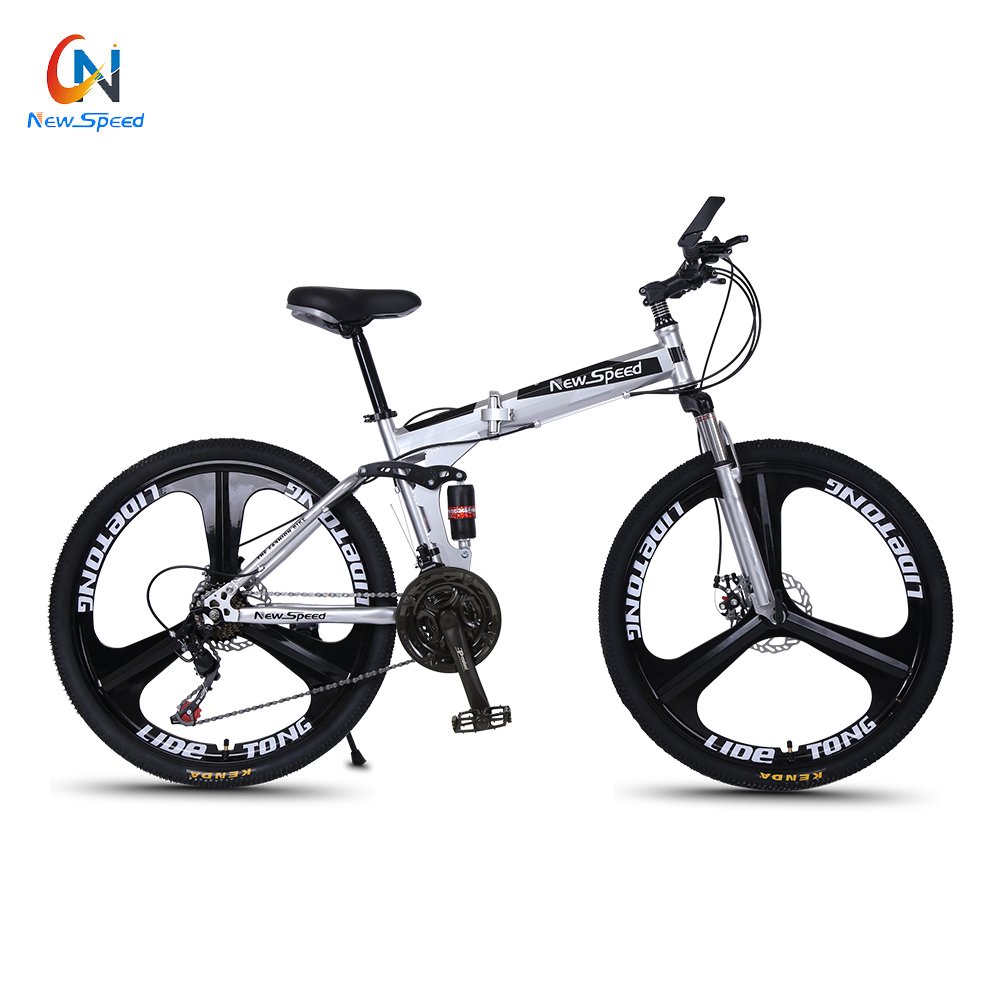 Wholesale mountain bicycle 24/26 inch variable speed folding shock absorption mountain bike student adult 24 inch mountain bike