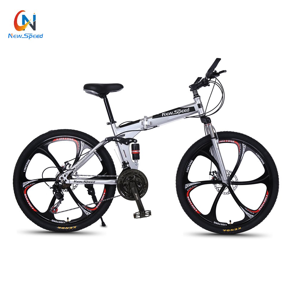 Wholesale mountain bicycle 24/26 inch variable speed folding shock absorption mountain bike student adult 24 inch mountain bike