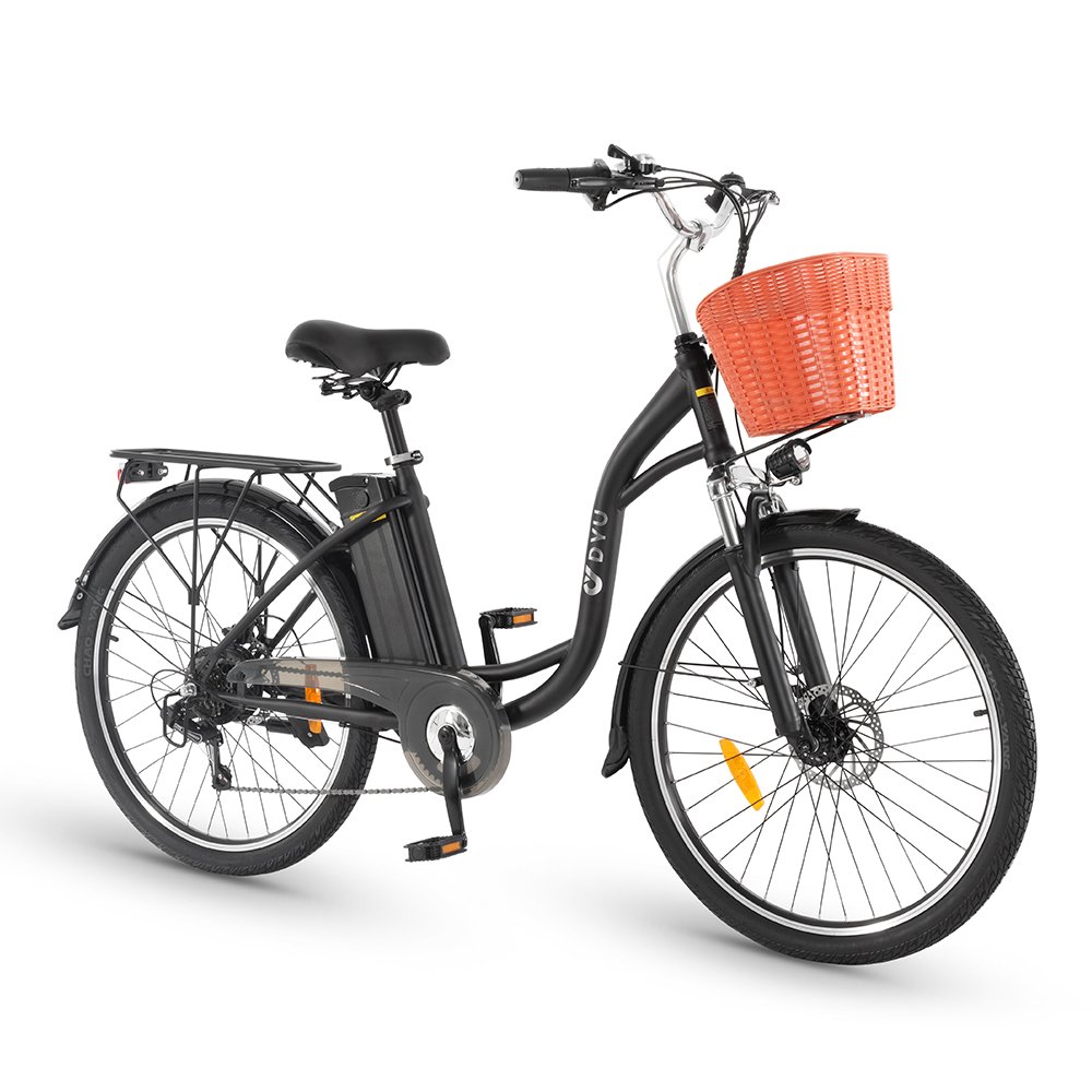 EU Warehouse Stock DYU C6 Lithium Battery Torque Sensor Motor cycle Electric City Bike assist road chopper Bicycle Ebike