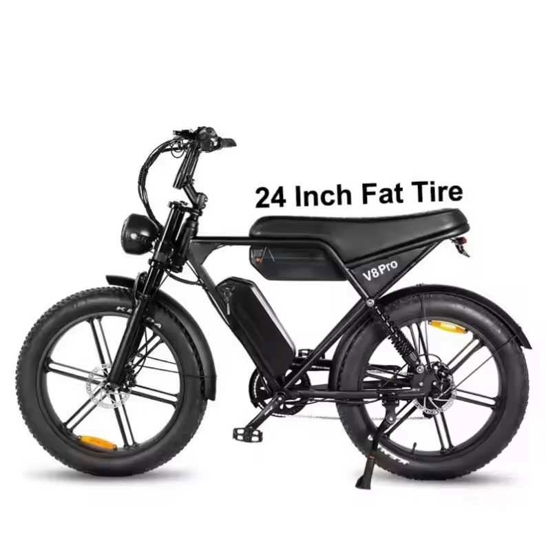 Ouxi V8 Pro 7 speed Electric fatbike in EU USA warehouse 24 inches 250w electric city bikes for adults