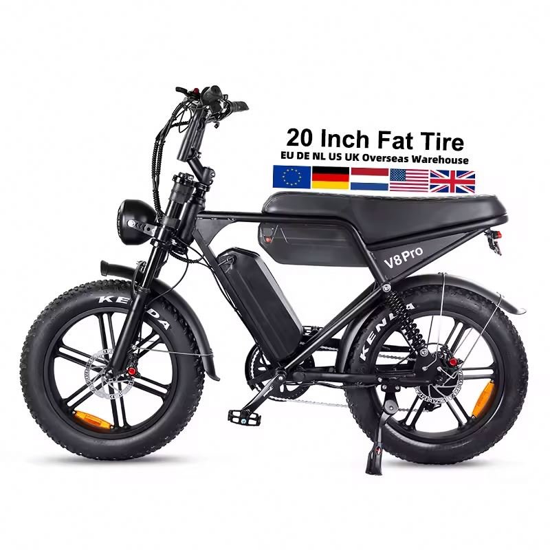 Ouxi V8 Pro 7 speed Electric fatbike in EU USA warehouse 24 inches 250w electric city bikes for adults