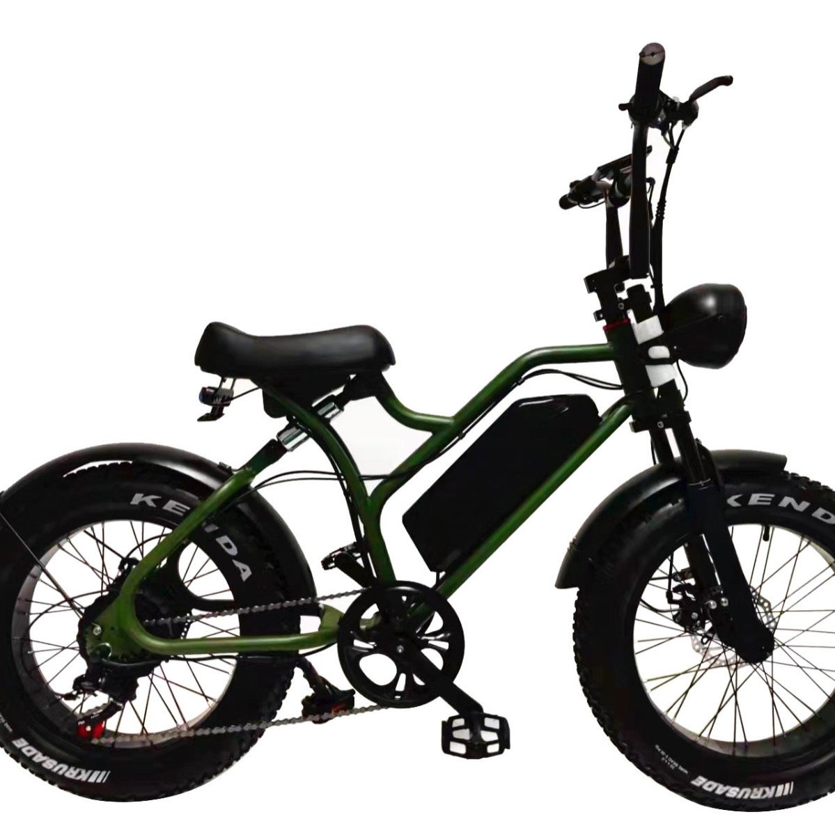 Hydraulic Disc Brake 20 Inch Mountain Ebike Fat Tire Electric Mountain Bike 500W Long Range Electric Bicycle