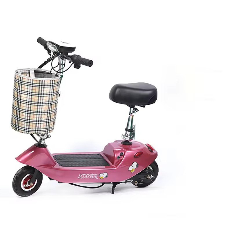Lightweight Electric Scooter Small Foldable Brushless Motor Long-lasting Life Battery Front Electric Wheel Cycle Bicycle Steel