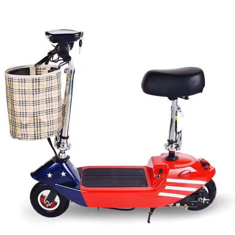 Lightweight Electric Scooter Small Foldable Brushless Motor Long-lasting Life Battery Front Electric Wheel Cycle Bicycle Steel