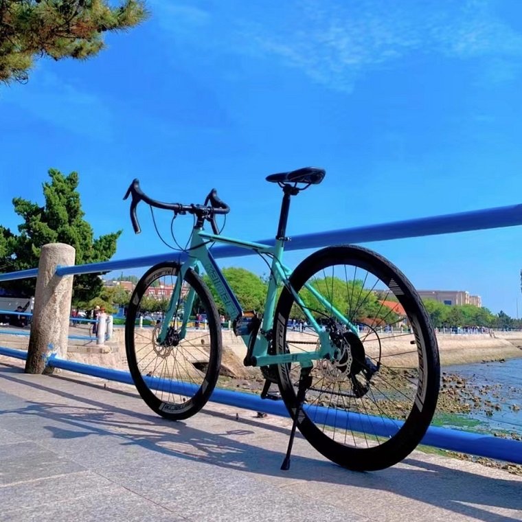 High quality 700C high carbon steel 21 speed road bike racing bicycle