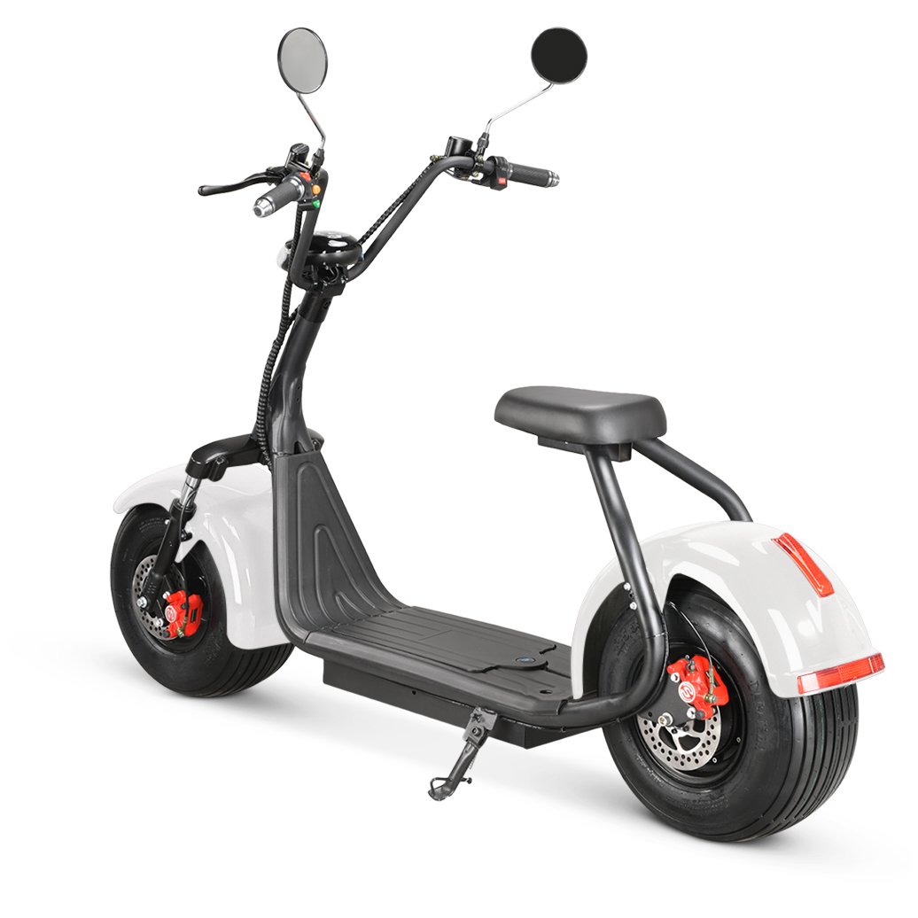 EU Warehouse Hot Selling Citycoco 60V 2000W Long Range 40AH Lithium E Bike 2 wheels big tire adult citycoco electric scooter