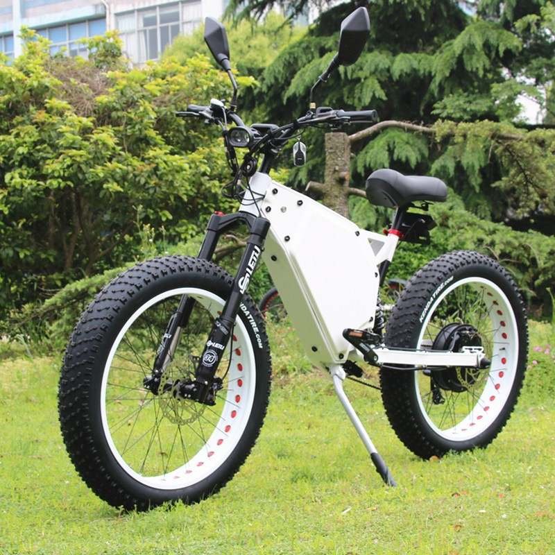 26 Inch Customized Suspension Electric Bicycle Fat Tire E bike MTB 72v 3000w