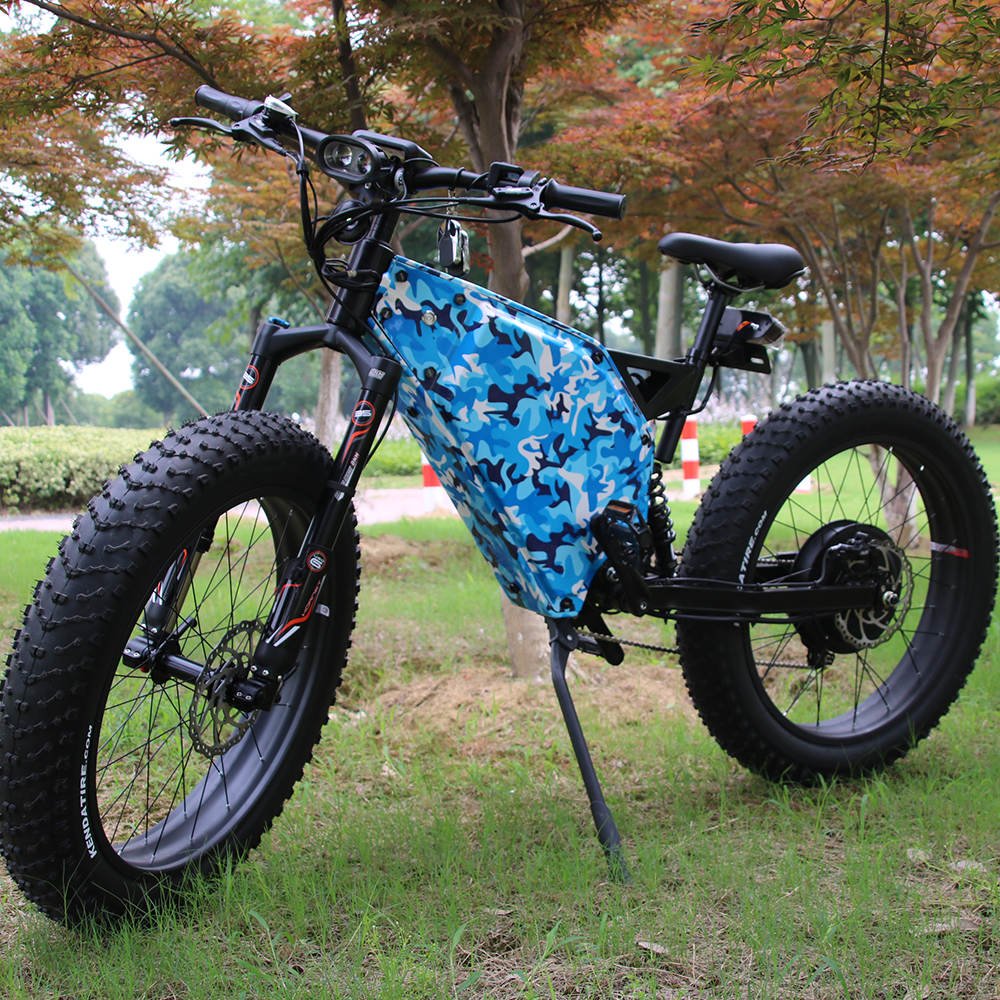 26 Inch Customized Suspension Electric Bicycle Fat Tire E bike MTB 72v 3000w