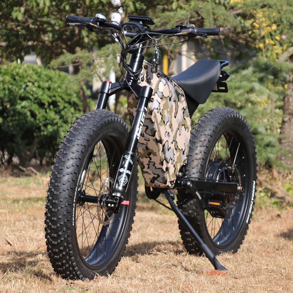 26 Inch Customized Suspension Electric Bicycle Fat Tire E bike MTB 72v 3000w