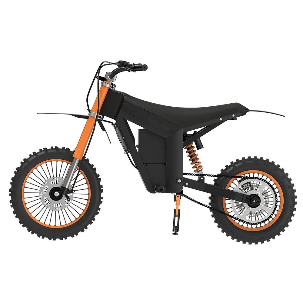 1500W 20ah 48v Racing Vintage-Style Electric Dirt Bike Full Suspension Mountain Road Electric Bike for Racing