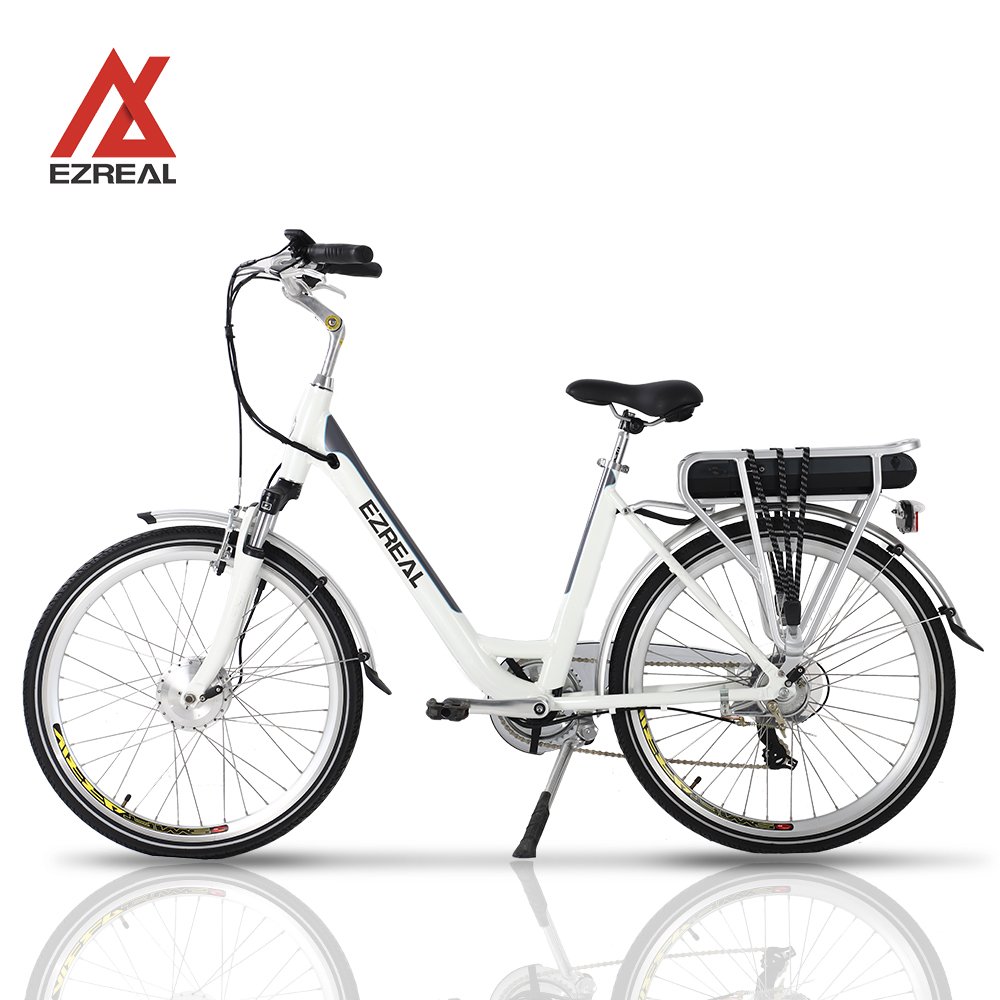 EZREAL High Performance E Bicycle City Electric Bike 28 Inch 36 V 250 W Ebike for Adult Digital Lithium Battery Rear Hub Motor