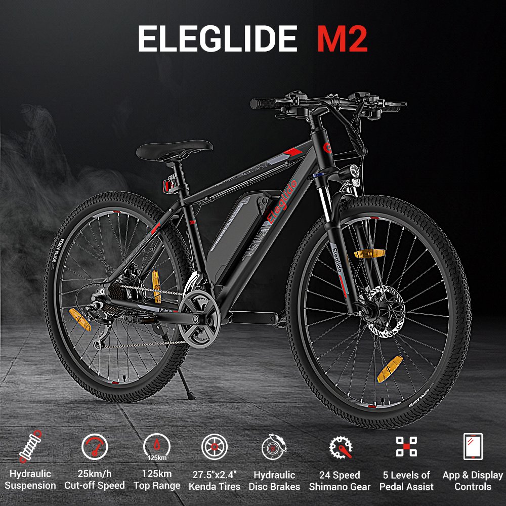 Eleglide M2 new e bike full suspension electric moped adult mtb fat tire E bike electric hybrid mountain bike