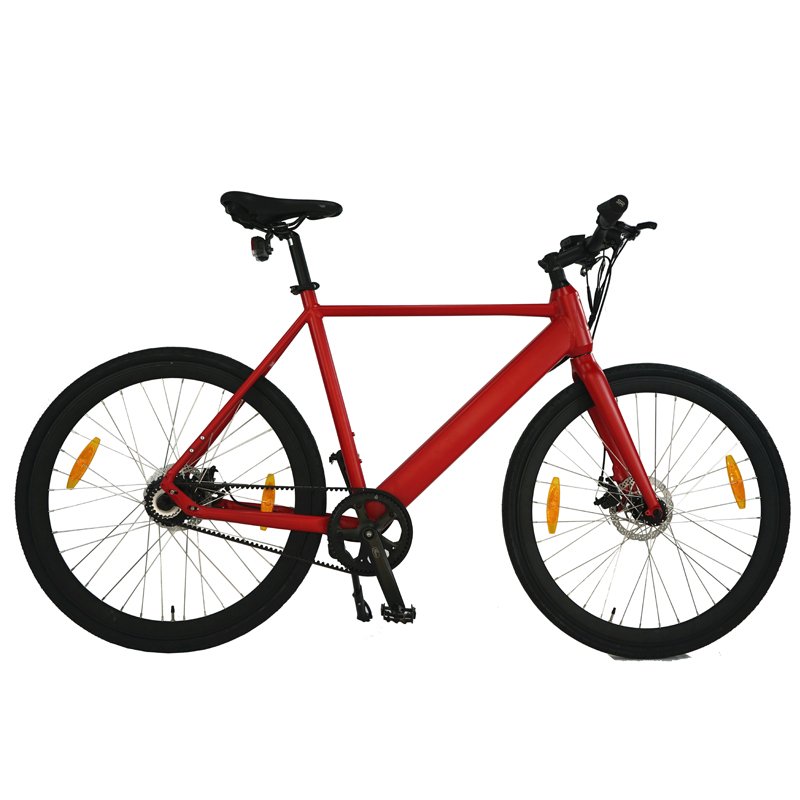 City Bicycle Belt Driving Electric Road Bike, Commuting 36V 250W Cycle E Bike Bicycle