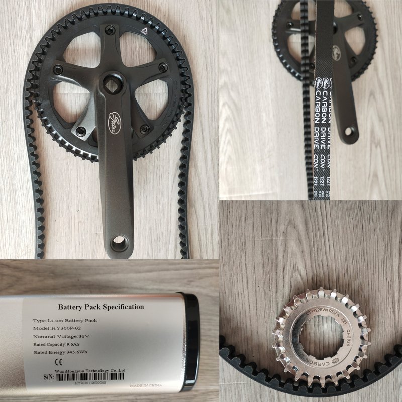City Bicycle Belt Driving Electric Road Bike, Commuting 36V 250W Cycle E Bike Bicycle
