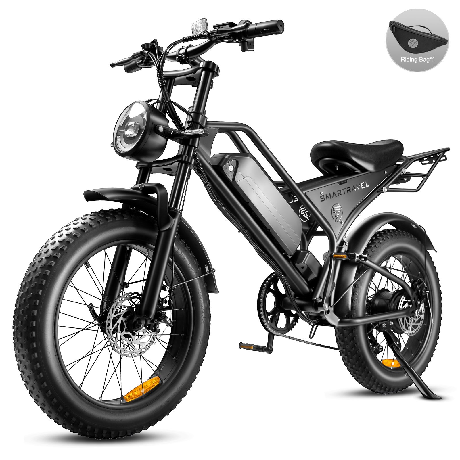 USA Warehouse In Stock 20"*4.0 Fat Tire Electric Mountain Bike 7 Speed 48V 15Ah Mountain Ebike 1000W Long Range Electric Bicycle