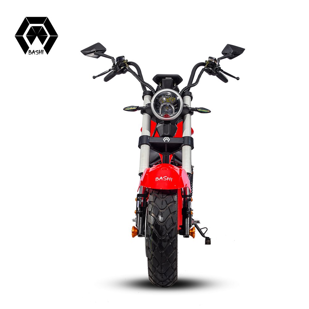 red color 60v lithium battery long range 2023 electric chopper motorcycle