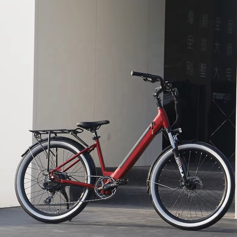 Factory outlet 36V250W electric lady bike 26inch urban e-bike for adults in ready stock door to door shipping for Christmas gift