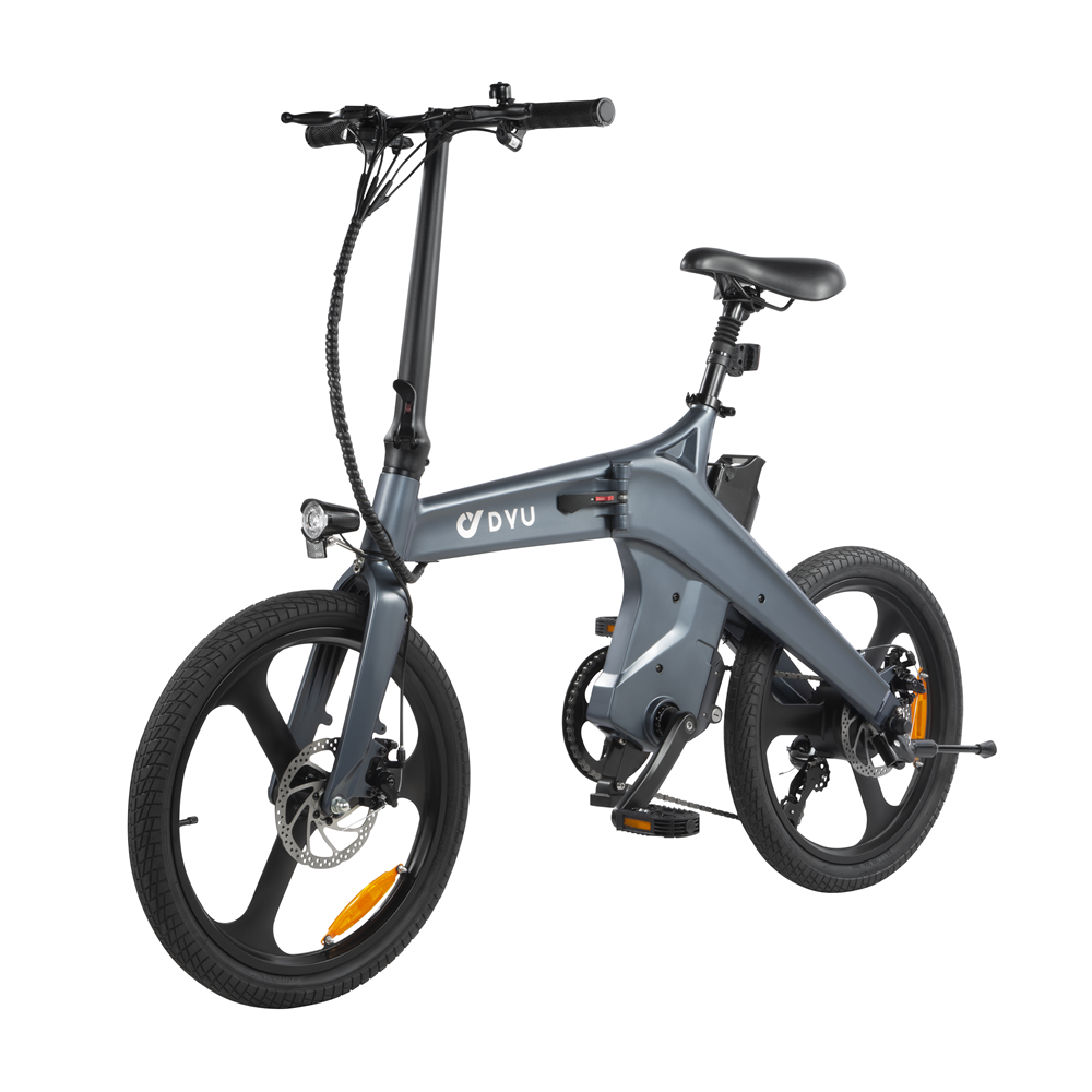 2024 New arrival DYU T1 2 seat electric City bike 250w ebike hub motor folding electric bicycle