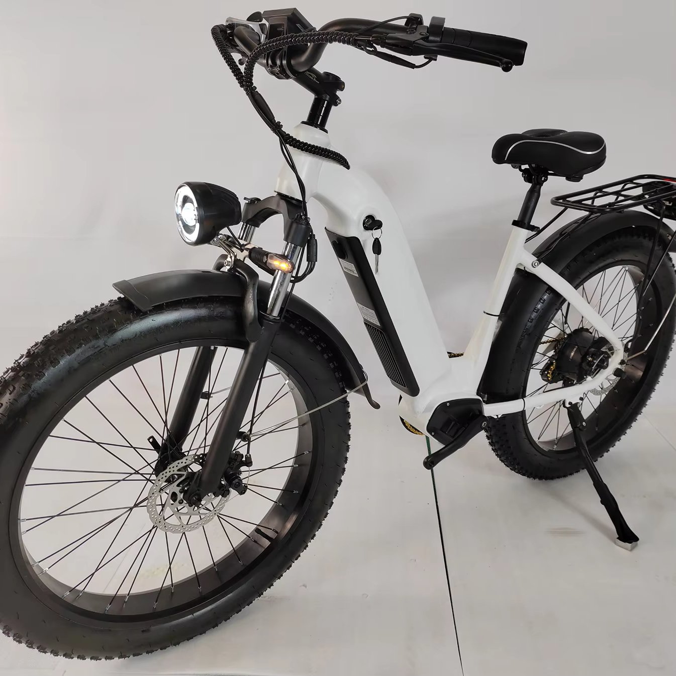 electric mountain fat tire bike kit with battery manufacturers in china 48V 13A ebike for adult with light