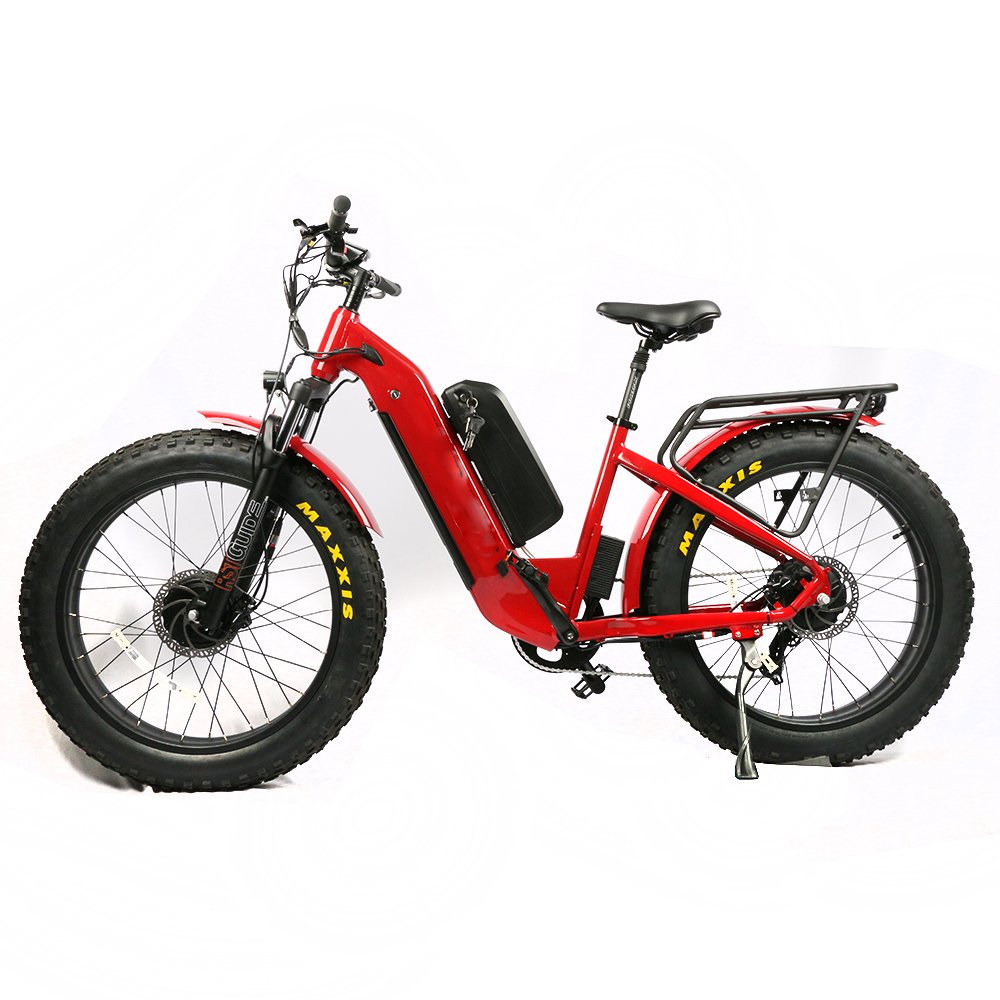 Retro ebike NEW electric bicycle 1000W electric mountain bike dual motor dual battery big power e bike
