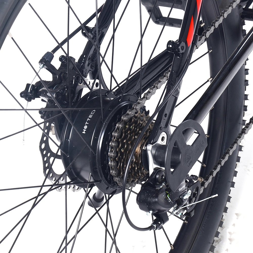 Stylish Leisure Mountain Electric Bike Powerful 36v Shimano Derailleur Central Hub Motor Aluminum Steel Alloy Integrated Lithium