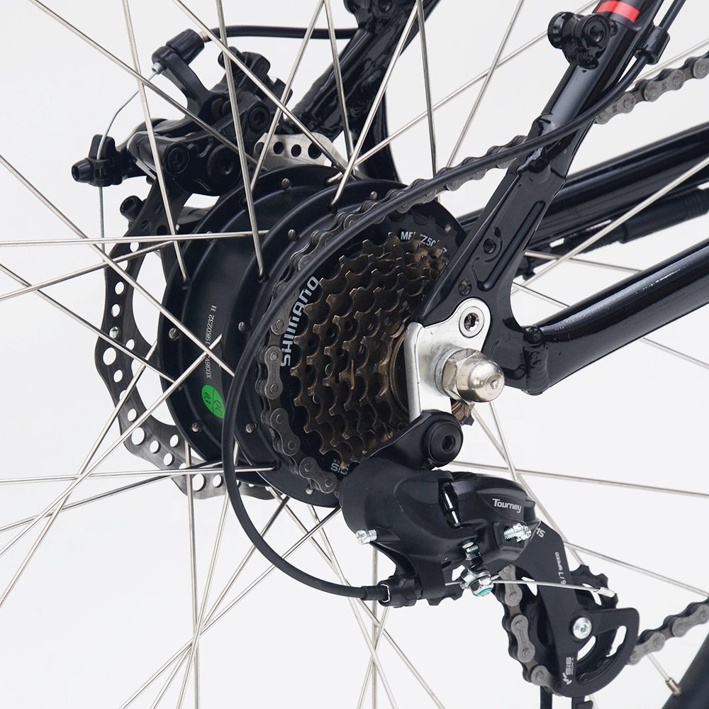 Stylish Leisure Mountain Electric Bike Powerful 36v Shimano Derailleur Central Hub Motor Aluminum Steel Alloy Integrated Lithium