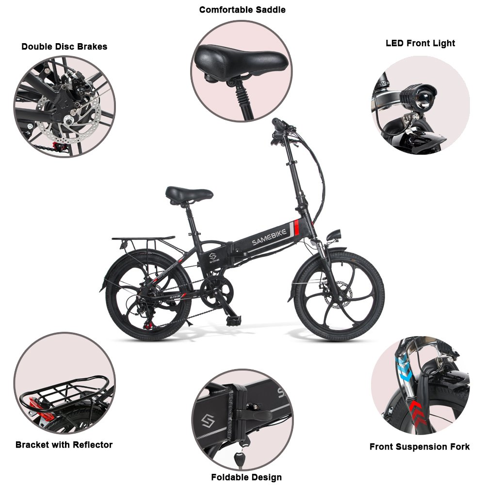 EU STOCK Folding Fast Electric city Bike 350W 12Ah 36V Fat Tire adult City Road Bicycle E Bike