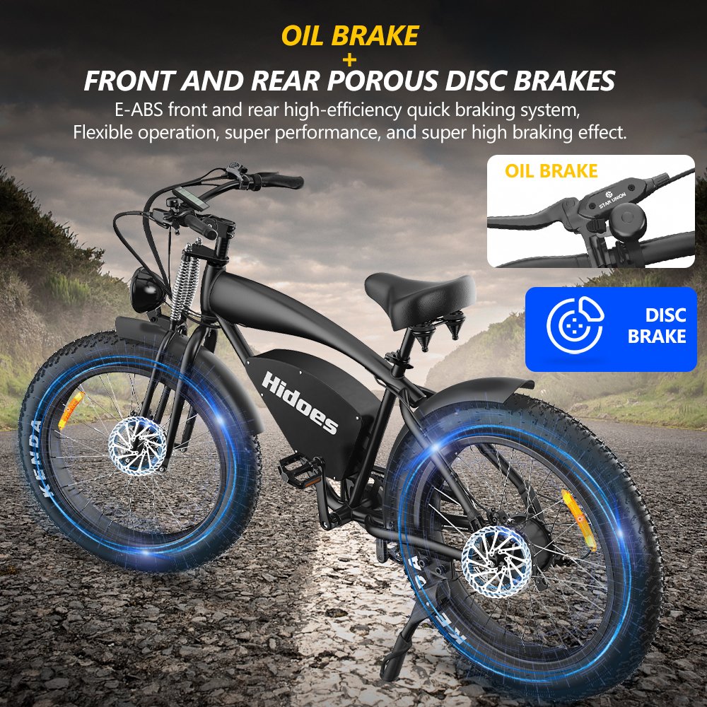 2024 New arrival Hidoes B3 EU US stock cheap 26inch electric Mountain bicycle e Fat Tire bike
