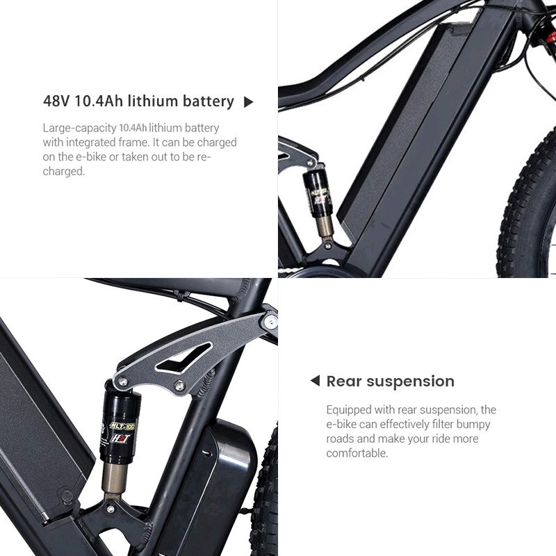 Large Power 1000 w E-bike 26 Inch Folding Ebike Electric Bike E bike Electric Fat Tyre Electric Mountain Bike