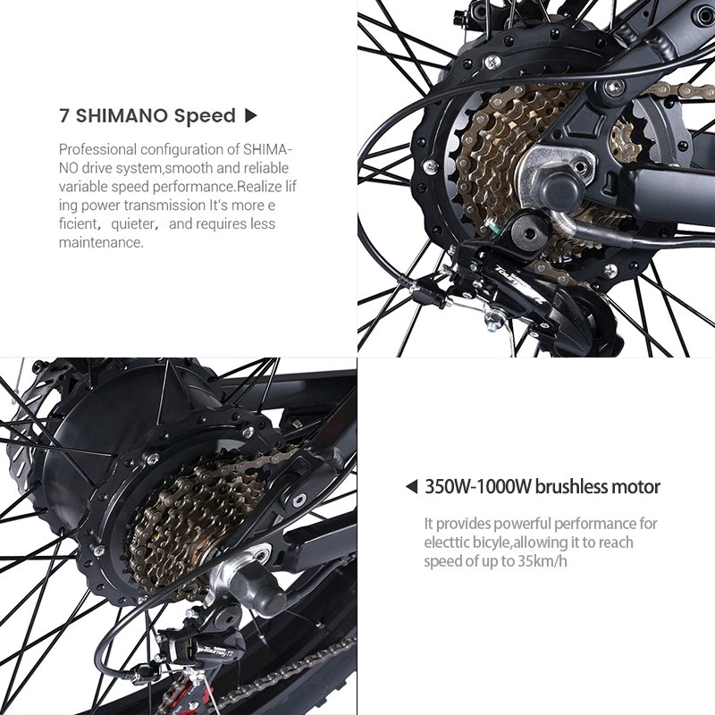 Large Power 1000 w E-bike 26 Inch Folding Ebike Electric Bike E bike Electric Fat Tyre Electric Mountain Bike